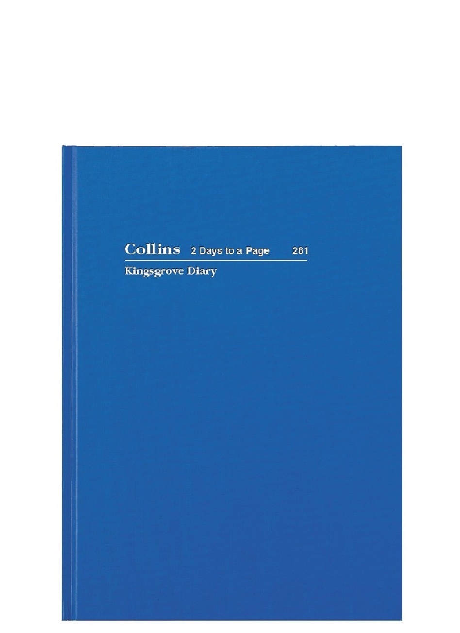 Diary A4 2 Days / Page Kingsgrove 2025 Blue
